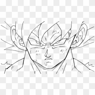Linha artística Goku Black Chi-Chi desenho, goku, ângulo, branco, rosto png