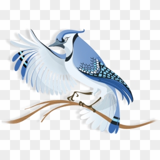 Flock Blue Jay - Transparent Bluejay Clipart