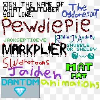 I Added Pewdiepie, And Revamped Some Others Clipart