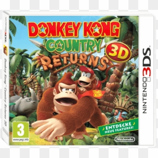 On Aime Nintendo Games Donkey Country Returns 3d Nl - Donkey Kong Nintendo 3ds Clipart