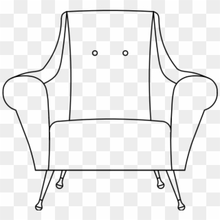 Armchair Drawing Easy - Easy Drawing Of A Chair Clipart