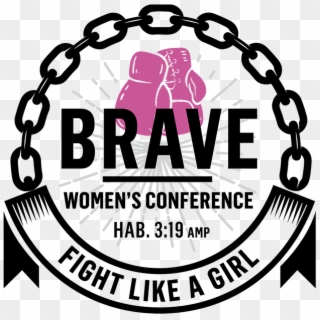 Wof180718 Brave Fight Like A Girl Logo - Chain Circle Vector Clipart