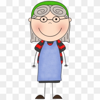 Old Clipart Old Woman - Clip Art Old Lady Who Swallowed - Png Download