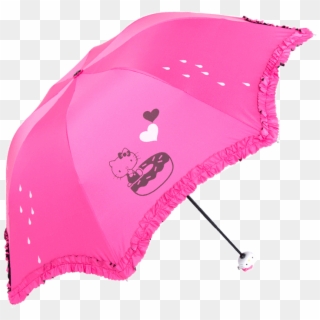 Hellokitty Hello Kitty Umbrella Umbrella Black Collar - Umbrella Clipart