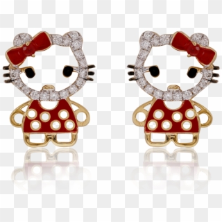 Cute Hello Kitty Earrings - Earrings Clipart