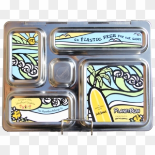 Planetbox Plastic Free Seas Aloha Magnet Rover Lunchbox - Calligraphy Clipart