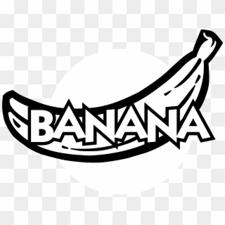 Banana Logo Black And White Clipart