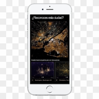 Mobile App Concept - New York From Space Clipart