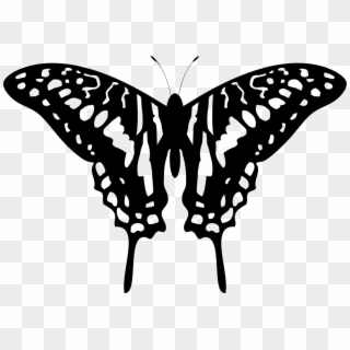 Butterfly Tattoo Designs Png Transparent Images - Black Butterfly Design Transparent Clipart