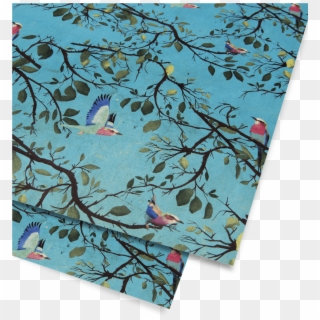Turquoise Holler Bird Gift Wrap , Png Download - Floral Design Clipart