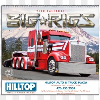 Picture Of Big Rigs Wall Calendar - Semi-trailer Truck Clipart