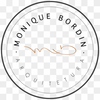 Logo Monique Bordin Arquitetura Sem Fundo - Circle Clipart