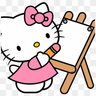 Kitty Clipart Hello Kitty Clip Art Cartoon Clip Art - Hello Kitty Printable Colouring Pages - Png Download