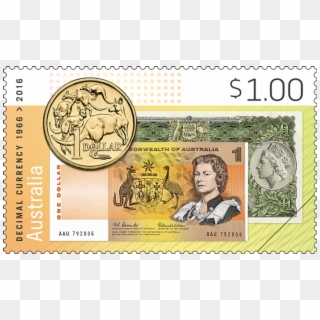 The 50th Anniversary Stamp - Introduction Of Decimal Currency In Australia Clipart