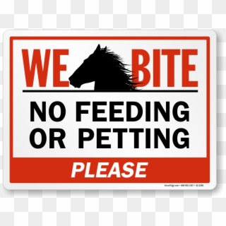 Do Not Feed Horse Sign - Sign Clipart