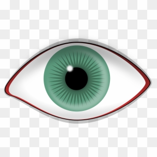 Eye Green Red-rimmed Iris Pupil Png Image - Eye With No Lashes Clipart