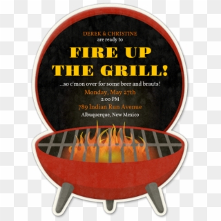 Design Your Invitation Colored Envelopes, Bbq Party, - Firing Up The Grill Clipart