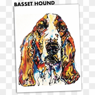 Basset Hound Card - Basset Hound Clipart
