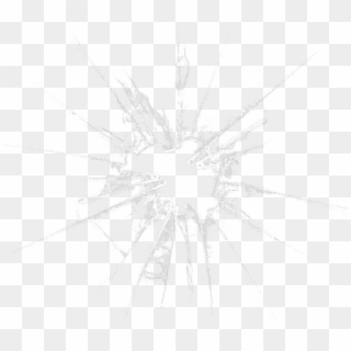 Glass Bullet Hole Png - Sketch Clipart
