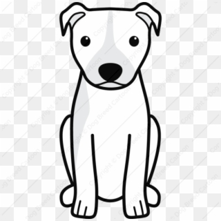 Cartoon White Dog - Cartoon Bull Terrier Clipart