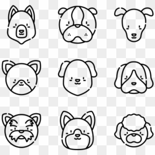 Dogs - Customer Service Line Icon Clipart