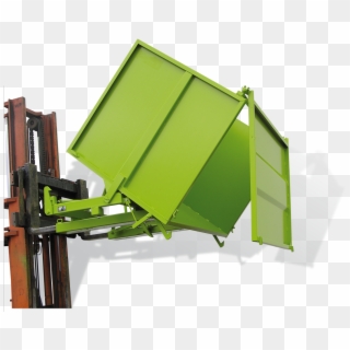 Tipping Skip With Front Door - Plywood Clipart
