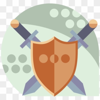 Vector Illustration Of Medieval Weapon Swords And Shield - Chiled Abuse Effect And Ways To Prevent Clipart