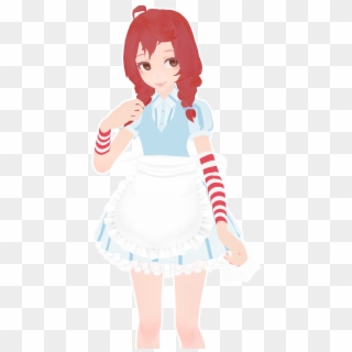 Clothing White Human Hair Color Joint Costume Fictional - Mmd Models Wendy Clipart