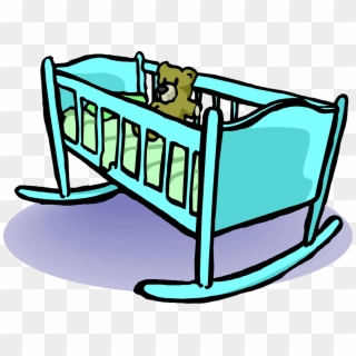 Crib Cradle Baby Bed Teddy Bear Png Image - Cradle Clip Art Transparent Png