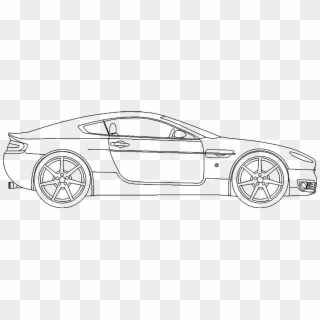 Aston Martin Vanquish - Supercar Clipart