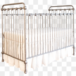Joy Baby Crib Pewter - Infant Bed Clipart