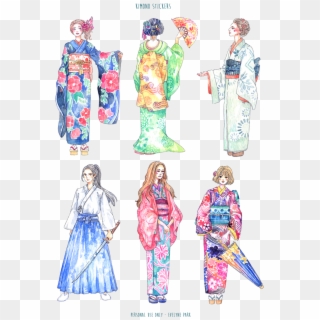 Kimono Us Printable - Printable Japanese Sticker Clipart