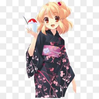 Anime Kimono Png - Anime Girl Kimono Png Clipart