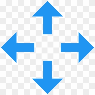 Move Png - Arrow On Both Ends Png Clipart