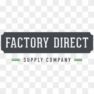 Factory Direct Supply Logo - Human Action Clipart