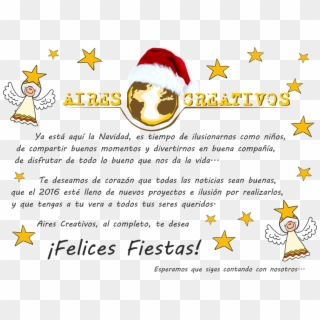 Felicitación Navidad Aires Creativos - Cintre Clipart