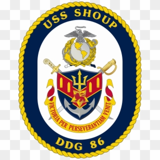 Uss Shoup Ddg-86 Crest - Uss Bainbridge Ddg 96 Logo Clipart