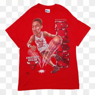 "scottie Pippen" Vintage Tee Used - Chicago Bulls Clipart