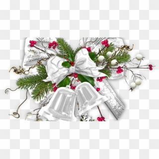 Silver Christmas Bells Png Clipart