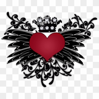0 26884 2e28e4ef Orig Heart With Wings Tattoo, Heart - Heart Clipart
