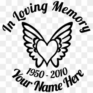In Loving Memory Decal Template 217532 - Loving Memory Decal Svg Clipart
