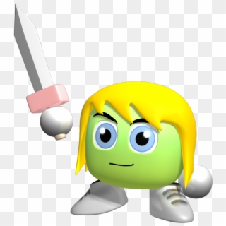 Super Chibi Knight Slashes Into - Cartoon Clipart