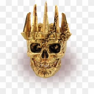 18kt Gold Deathknight Ring Front 1512x , Death-saves - Skull Clipart