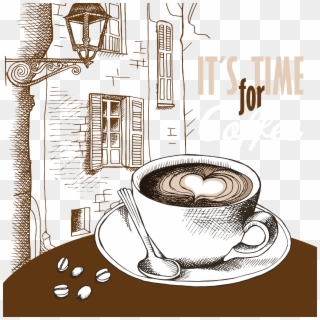 Coffee Cupcake Cafe Drawing - پوستر قهوه Clipart