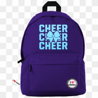 Purple Glitter Cheer Backpack - Backpack Clipart