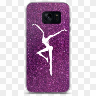 Purple Glitter Print Firedancer Samsung Case - Mobile Phone Case Clipart