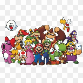 Super Mario All Characters Clipart