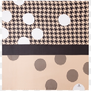Scarf Design Houndstooth Color Hazelnut In 130 X 130 Clipart