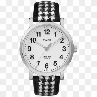 Originals Houndstooth Silver-tone/black/white Large - Reloj Timex Precio Clipart