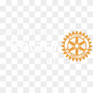White With Gold - Rotary International Clipart